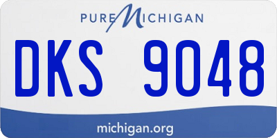 MI license plate DKS9048