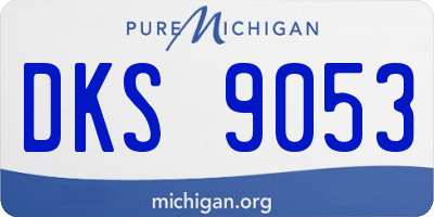 MI license plate DKS9053