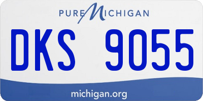 MI license plate DKS9055