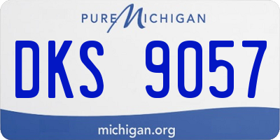MI license plate DKS9057