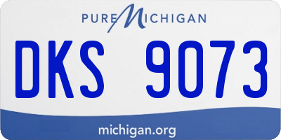 MI license plate DKS9073