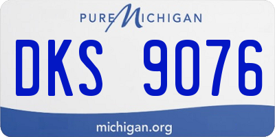 MI license plate DKS9076