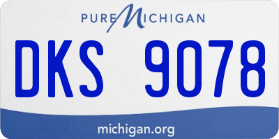 MI license plate DKS9078