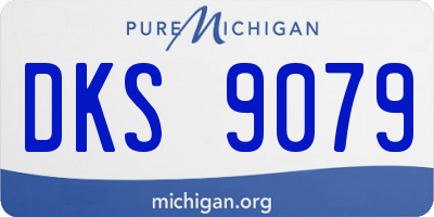MI license plate DKS9079