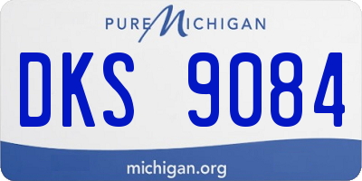 MI license plate DKS9084