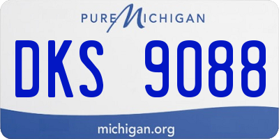MI license plate DKS9088