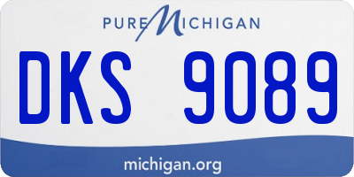 MI license plate DKS9089