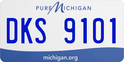 MI license plate DKS9101