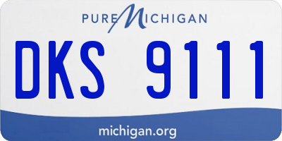 MI license plate DKS9111
