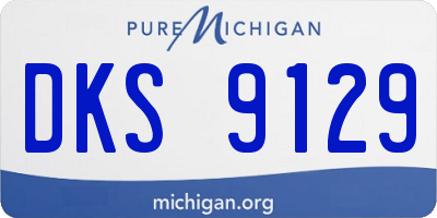 MI license plate DKS9129