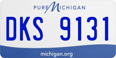 MI license plate DKS9131