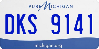 MI license plate DKS9141
