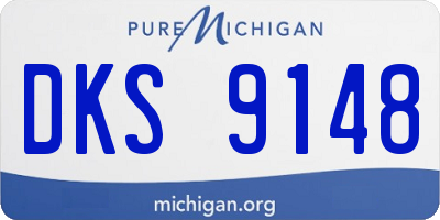 MI license plate DKS9148