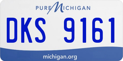 MI license plate DKS9161