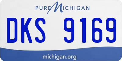 MI license plate DKS9169
