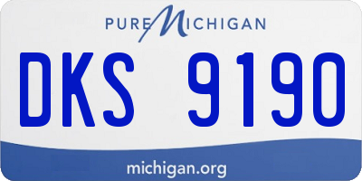 MI license plate DKS9190