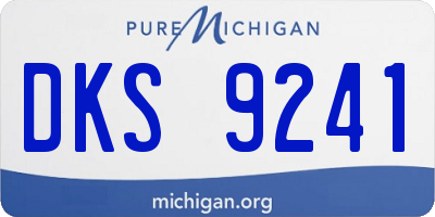 MI license plate DKS9241