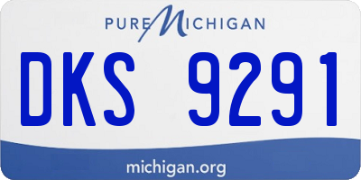 MI license plate DKS9291