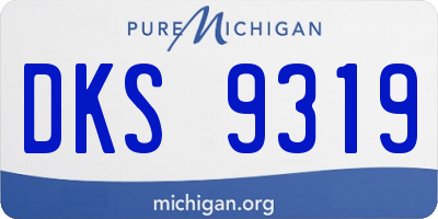 MI license plate DKS9319