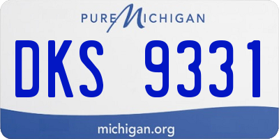 MI license plate DKS9331