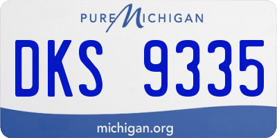 MI license plate DKS9335