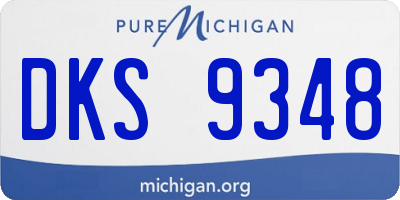 MI license plate DKS9348