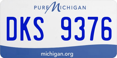 MI license plate DKS9376
