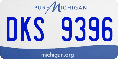 MI license plate DKS9396