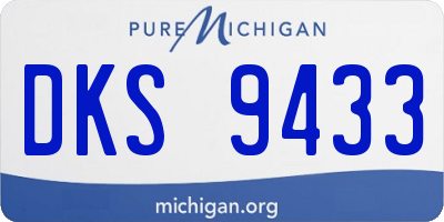MI license plate DKS9433