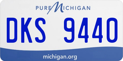 MI license plate DKS9440