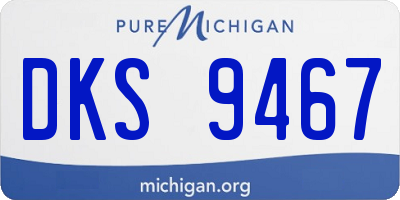 MI license plate DKS9467