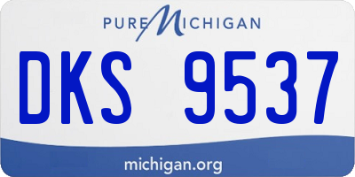 MI license plate DKS9537