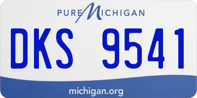 MI license plate DKS9541