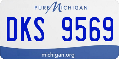MI license plate DKS9569