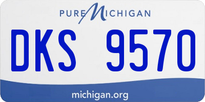MI license plate DKS9570