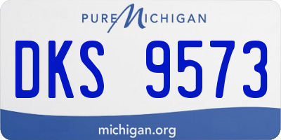 MI license plate DKS9573