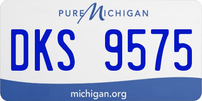 MI license plate DKS9575