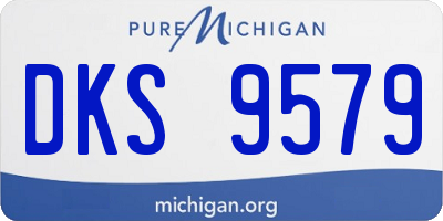 MI license plate DKS9579
