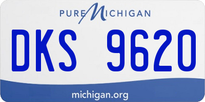 MI license plate DKS9620