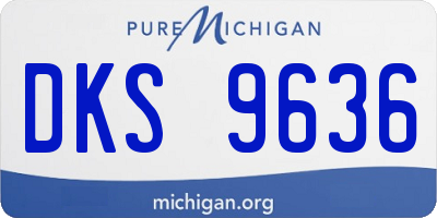 MI license plate DKS9636