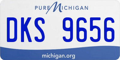 MI license plate DKS9656