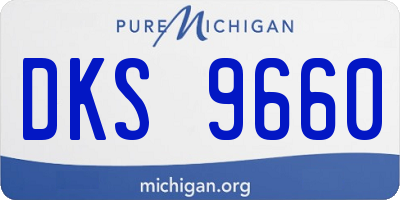 MI license plate DKS9660