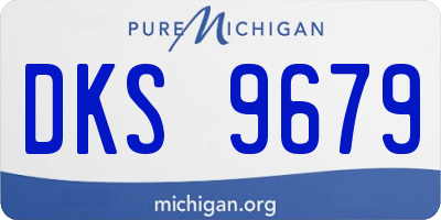 MI license plate DKS9679