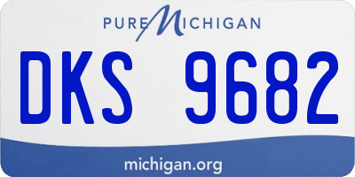 MI license plate DKS9682