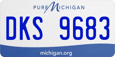 MI license plate DKS9683