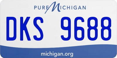 MI license plate DKS9688