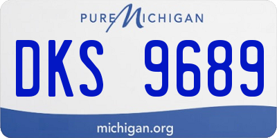 MI license plate DKS9689