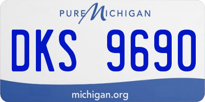 MI license plate DKS9690