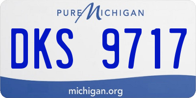 MI license plate DKS9717