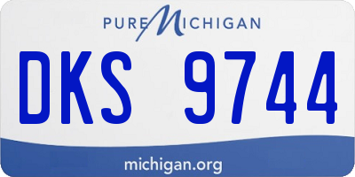 MI license plate DKS9744